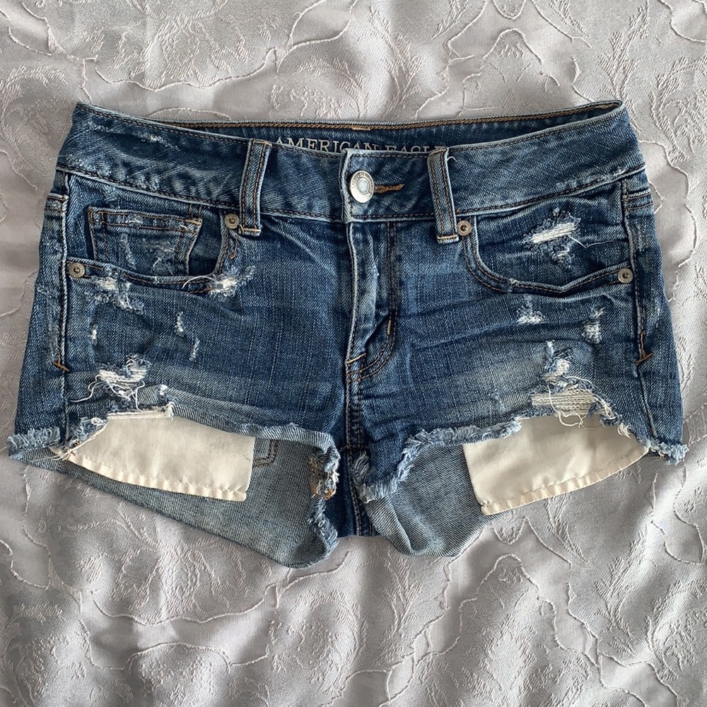 American Eagle Shortie Denim Shorts